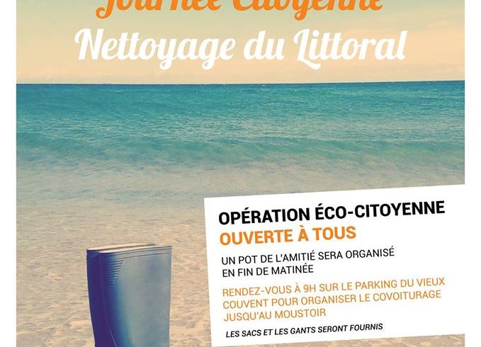 Nettoyage du littoral au Moustoir Nettoyage du littoral au Moustoir