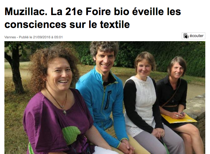 Muzillac. La 21e Foire bio éveille les consciences sur le textile