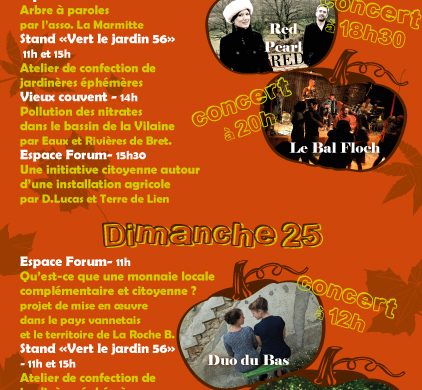Le programme détaillé de cette 21e édition de la foire bio