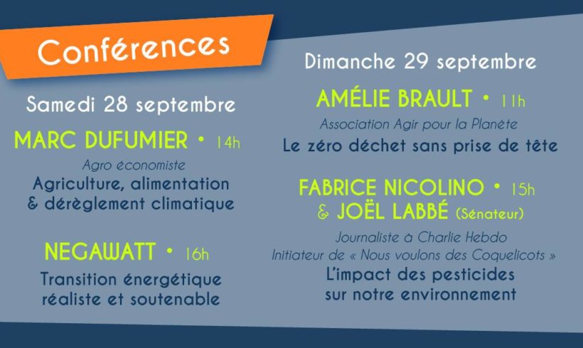 Listes de toutes les conférences de la Bio en Fête Listes de toutes les conférences de la Bio en Fête
