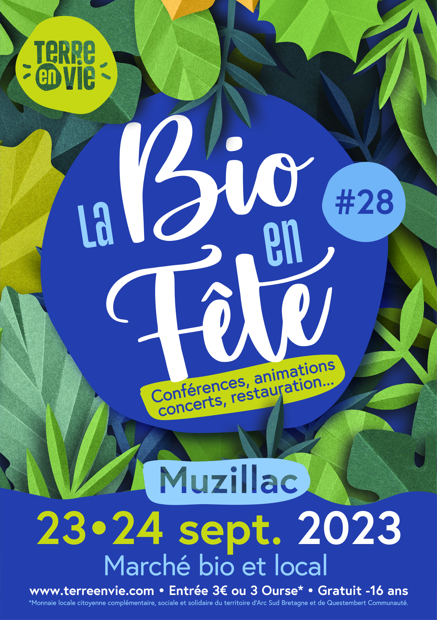 Affiche Foire BIO - La bio en Fête de Mu zillac 2023