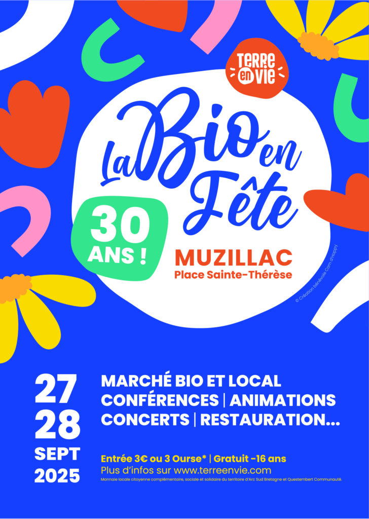 Affiche Foire bio de Muzillac 2025