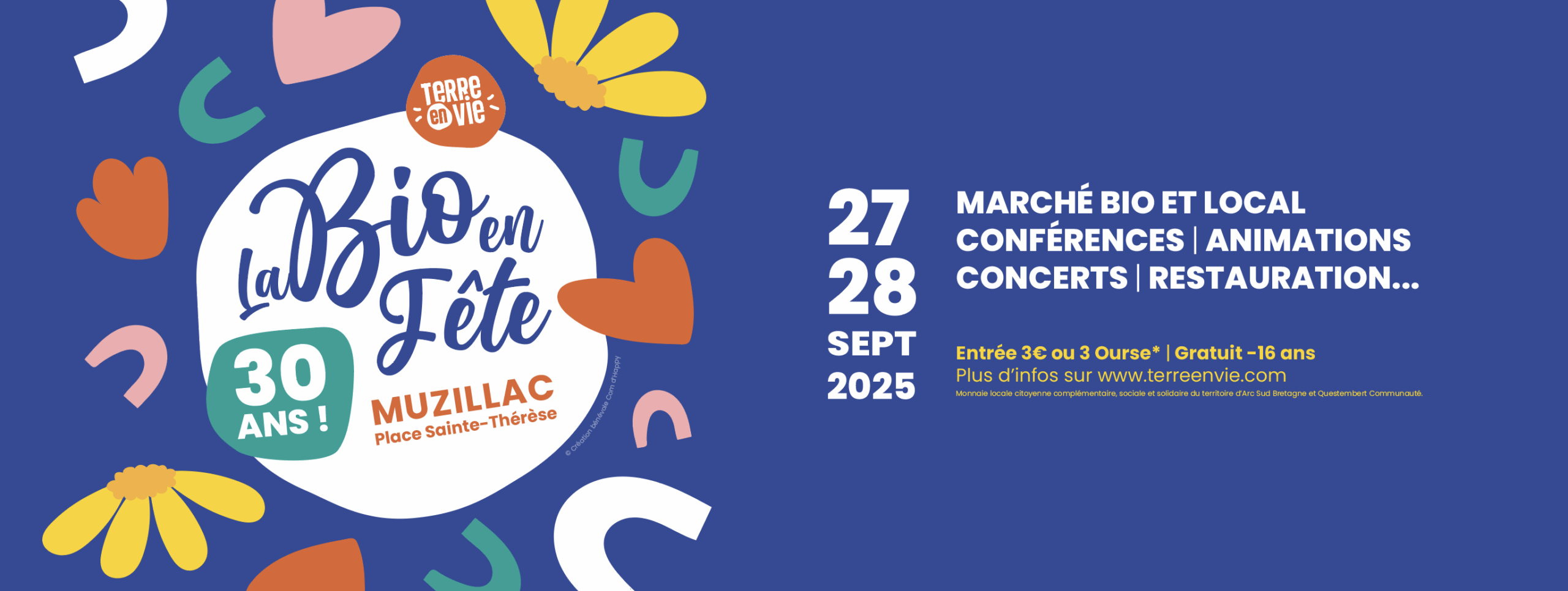 Foire bio de Muzillac - Terre en vie a 30 ans !