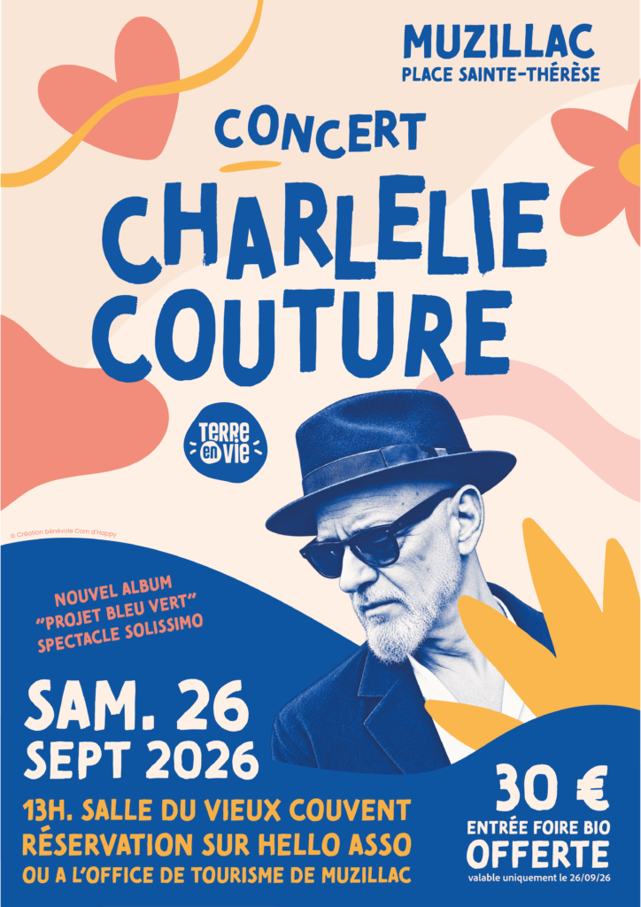 Concert CharlElie Couture, FOIRE BIO MUZILLAC